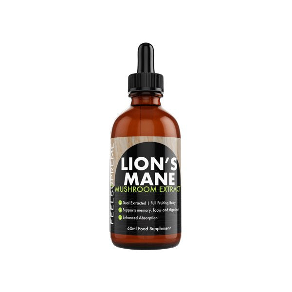 Feel Supreme 1500mg Lion's Mane Mushroom Extract Tincture - 60ml CBD Products Feel Supreme 