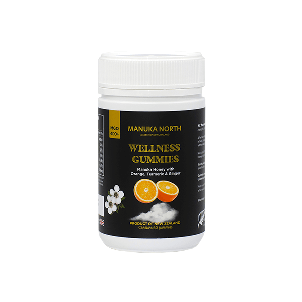 Manuka Honey Orange, Tumeric & Ginger Gummies