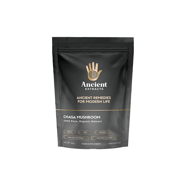 Ancient Extracts Organic Chaga Powder - 60g.